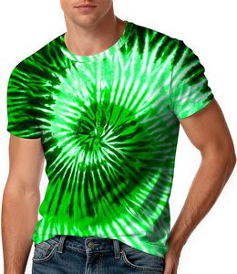 T-shirt pour homme, logo personnalisé, impression tie-dye, col rond, manches courtes, 100% coton, 180 GSM, fabrication directe en usine, OEM, vente en gros, coupe classique - Product Image 4