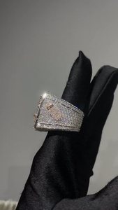 925 Silver Custom Number 93 <b>Ring</b> Lab Grown <b>Diamond</b> Maple Leaf Championship Statement <b>Ring</b> For Men - Product Image 3