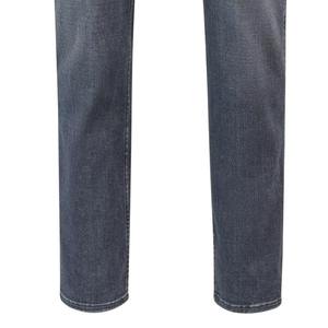 Jeans de Mezclilla para Hombre, Corte Recto, Lavado a la Piedra, Cintura Media, Corte Regular, Tejido de Algodón, Estilo Casual Otoñal - Product Image 3