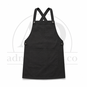 Custom Cross Back <b>Apron</b> | Adjustable Cotton Canvas Chef <b>Apron</b> | Restaurant <b>Kitchen</b> Barista BBQ Cooking <b>Apron</b> | OEM & ODM - Product Image 5
