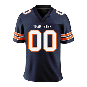 Camiseta de Fútbol Americano Transpirable con Estampado por Transferencia de Calor, 100% Poliéster, Personalizable con Logotipo del Equipo, Nombre del Jugador, OEM, Secado Rápido - Product Image 6