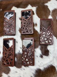 Large Capacity Intricate And Unique Clutch Floral Design Cowhide Genuine Leather Handcrafted Vintage Design <b>Women</b> <b>Wallet</b> - Product Image 6