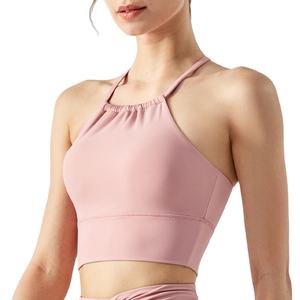 เสื้อชั้นในโยคะแบบมีโครงสำหรับผู้หญิง ระบายอากาศได้ดี ใส่ได้สองด้าน พร้อมแผ่นรองเสริมที่ถอดออกได้ เหมาะสำหรับออกกำลังกาย - Product Image 5