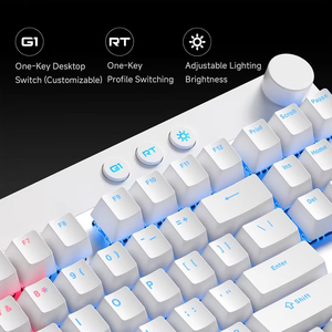 Clavier de jeu MCHOSE MiX 87 à effet Hall, taux de polling 8K, déclenchement rapide 0,001 mm, faible latence 0,08 ms, clavier mécanique à échange à chaud - Product Image 4