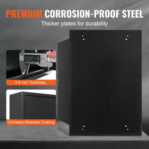 Gabinete de Seguridad para 200 Llaves con Estantes de Acero Ajustables, Organizador de Etiquetas de Llaves de Colores, Caja de Seguridad para Llaves Ajustable - Product Image 4