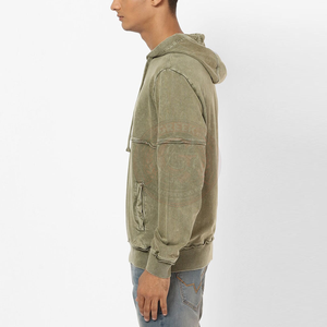 Sudadera con Capucha de Felpa de Algodón Premium para Hombre, Corte Holgado, para Uso Diario Informal y Moda Urbana Moderna - Product Image 2