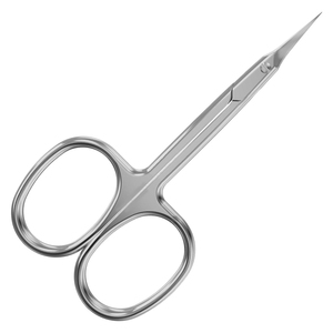Ciseaux à cuticules courbés avec logo personnalisé, outils de manucure de qualité supérieure, ciseaux à ongles en acier inoxydable pour salon professionnel et usage domestique - Product Image 1