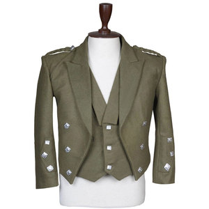 Chaqueta Kilt Prince Charlie con Chaleco - Abrigo Tradicional de Lana 100% para Hombre, Alta Calidad - Product Image 1