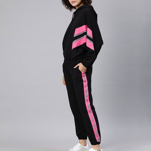 Conjunto Deportivo Personalizado para Mujer al por Mayor, Último Diseño, Conjunto Deportivo Premium para Mujer, 100% Algodón, Conjunto Deportivo Liso con Sudadera con Capucha - Product Image 1