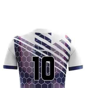 เสื้อฟุตบอลพิมพ์ลายดิจิทัล แห้งเร็ว ระบายอากาศได้ดี ขายดี รุ่นใหม่ล่าสุดปี 2026 คุณภาพสูง ผลิตตามสั่ง - Product Image 6