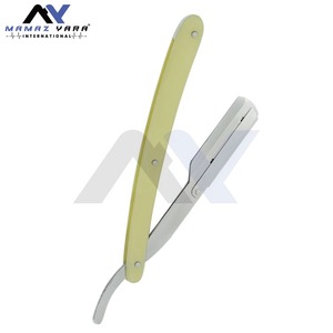 Mens Professional Swing Lock Stainless Steel <b>Straight</b> Razor Holder with Single Blade Folding Shaving Tool Barber Shavette - Product Image 4