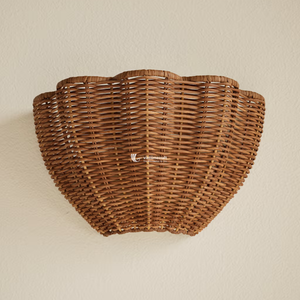 Abat-jour cylindrique en rotin fait main, écologique, en osier naturel, pour éclairage mural d'hôtels, de complexes hôteliers et de maisons modernes - Product Image 2