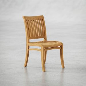 Juego de Comedor de Madera de Teca Sólida para Exteriores, Mesa Redonda con Sillas de Madera, Juego de Muebles para Jardín y Patio - Product Image 2