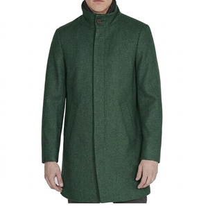 Veste d'hiver longue matelassée pour homme, manteau chaud rembourré avec col montant, poches latérales et fermeture avant - Product Image 6