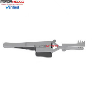 Écarteur à action croisée 4 pouces, auto-retenant, à dents émoussées 4x4, instrument chirurgical en acier inoxydable réutilisable, usage médical - Product Image 4