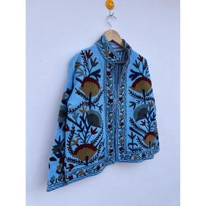 Chaqueta de Algodón Bordada Suzani Tejida a Mano de Alta Calidad, Abrigo Tipo Duster Reversible para Mujer, Ecológico, para Invierno y Verano, Ideal para Regalo - Product Image 3