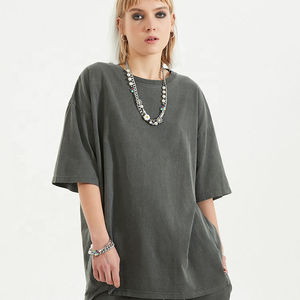 Camiseta Básica de Algodón para Mujer, Corte Ajustado, Cuello Redondo, Manga Corta, Color Rosa, para Verano, Camiseta Básica Delgada para Chicas - Product Image 1