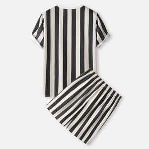 Camiseta y Pantalones Cortos de Alta Calidad para Mujer, Estilo Moderno y Más Vendido, Súper Cómodos, Diseño Sólido, Ropa Urbana, 100% Algodón Transpirable - Product Image 2