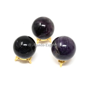 Violet Multi Fluorite Sphères Cristal Sphère Sculpté Feng Shui Chakra Décoration de La Maison Méditation Cadeau Donner-Pierre Précieuse En Gros - Product Image 1