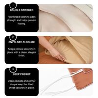 Parure de lit 3 pièces en viscose de bambou 100 % biologique beige, couleur unie, écologique, rafraîchissante – Fournisseur de premier plan