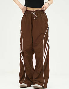 Pantalones anchos holgados para mujer, estilo hippie, casual, streetwear, con bolsillos, pantalones cargo, ropa de verano para mujer, elegante y a la moda. - Product Image 5