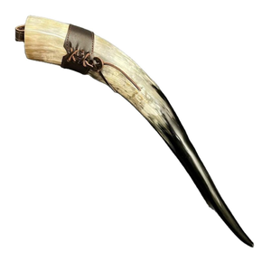 Support de Corne à Boire Ronde Polie Style Corne de Viking Écologique de Qualité, Design Moderne, Objets de Collection Artistiques PERFECT ENTERPRISES - Product Image 5
