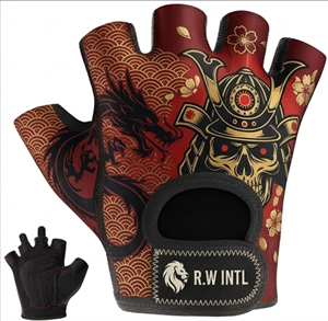 weightlifting cycling Gym gloves with custom design and pattern and custom logo - Product Image 2