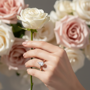Anillo de Compromiso de Oro de 14K con Diamante Cultivado en Laboratorio, Corte Pera, Solitario, Certificado IGI, VVS1, Color E, Anillo de Boda Moderno con Forma de Lágrima para Mujer - Product Image 3