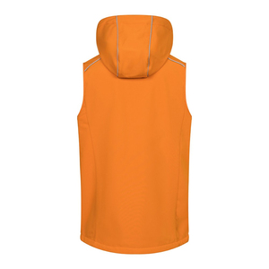 Chalecos Softshell Personalizados de Color Naranja para Hombre, Ropa Casual, con Cierre, Sin Mangas, Transpirables, con Capucha - Product Image 2