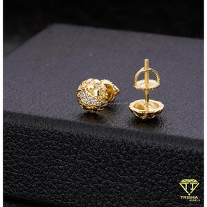 Pendientes Redondos de Diamante Moissanite de Lujo en Plata de Ley 925 para Revendedores de Joyería de Moda - Product Image 4