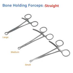 Pinzas pequeñas dentadas para sujetar huesos, mini pinzas ortopédicas dentadas, instrumentos quirúrgicos de acero inoxidable, herramientas reutilizables - Product Image 2