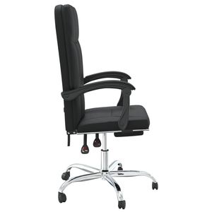 Chaise de bureau inclinable noire pour le gaming - Product Image 4