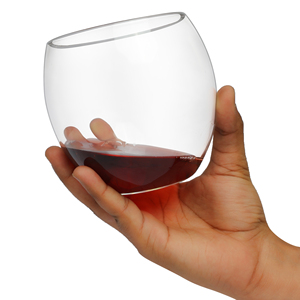 Mammoth, 800ml, vidrio de borosilicato redondo soplado a mano, diseño colorido para bebidas grandes y vino tinto - Product Image 1