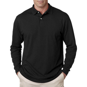 Camiseta Polo de Manga Larga con Logotipo Bordado Personalizado, 180 g/m², Lisa, de Alta Calidad, Camiseta Polo de Algodón de Manga Larga para Hombre - Product Image 6