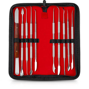 ZENVORA ZSE-108 Kit d'instruments chirurgicaux dentaires à double extrémité, argenté, manuel, classe I, pince de pose d'élastiques, mince, certifié CE - Product Image 6