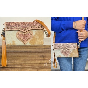 Nouvelle collection 2026 : Sac bandoulière en cuir de vachette fait main avec dragonne, mini-sac pochette grande capacité pour femme - Product Image 1