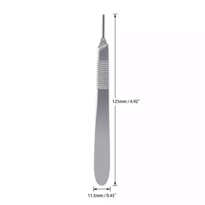 Cuchilla de bisturí PCS n.º 3, mango de acero inoxidable para dermaplaning, compatible con cuchillas n.º 3 10 10R 11 12 13 14 15 15A y 15C Mango de Bisturí - Product Image 5
