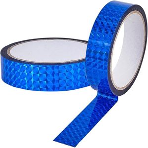 High Shine <b>Red</b> Holographic Reflective Tape with Self-Adhesive Prism Laser <b>Glitter</b> Decorative Tape for Craft Projects Packaging - Product Image 5