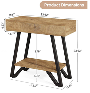 Kusum Art Modern Foldable Adjustable Colors Storage <b>Sofa</b> <b>Side</b> <b>Table</b> Bedroom Living Room Smart Bedside <b>Table</b> Nightstands - Product Image 3