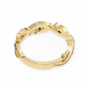 Anillos Clásicos con Corte Redondo, Diamante Cultivado en Laboratorio, Anillo de Oro Sólido de 14K para Compromiso, Boda, Aniversario - Product Image 3