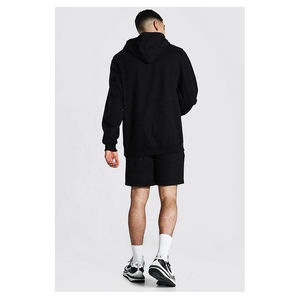 Ensemble court à capuche contrasté pour homme 2025 – 2 pièces, streetwear personnalisé, respirant, service OEM - Product Image 4