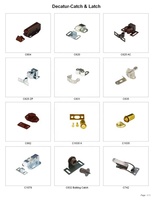 Loquet magnétique en plastique pour porte d'armoire simple avec emballage personnalisable