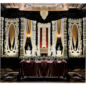 Decoración de Escenario para Bodas en Interiores, Estilo Europeo y del Sur de Asia, Material de Fibra de Primera Calidad para Escenarios de Boda en EE. UU., Superventas - Product Image 1