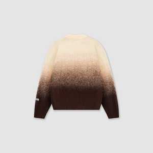 Pull en maille moelleuse à col montant pour l'hiver, vente en gros |   Coloris unis effet ombré |   T-shirt à manches longues pour homme en mohair brossé, séchage rapide, 500g - Product Image 2