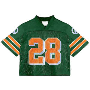 Camiseta Deportiva Corta con Cuello en V para Hombre, Personalizada con Logotipo, de Poliéster, Estilo Holgado, Tipo Jersey de Fútbol - Product Image 3