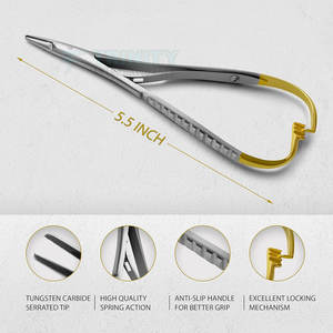 Portaagujas Mathieu Reutilizable para Instrumentos Quirúrgicos Médicos, Portaagujas Mathieu de Acero Inoxidable de Larga Duración - Product Image 2