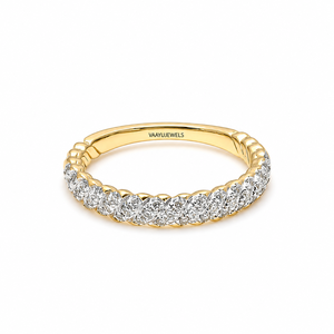 Anillo de Boda con Diamante Cultivado en Laboratorio, Corte Redondo, Diseño de Cuerda Trenzada, en Oro de 10K, 14K, 18K, Plata 925, 935, Joyería Fina - Product Image 3