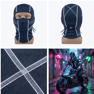 Cagoule de sport respirante et ajustable pour moto, coupe-vent, hiver, design personnalisé, style image, confortable et polyvalente - Product Image 4