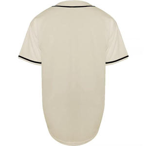 Maillot de baseball unisexe, vêtements de sport, grande taille, respirant, design uni avec lettres, 100% polyester, évacuation de l'humidité, col en V - Product Image 3