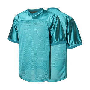 Maillots de football américain personnalisés pour hommes, 100 % polyester respirant et écologique, nouveaux designs saison 2026, manches courtes - Product Image 2
